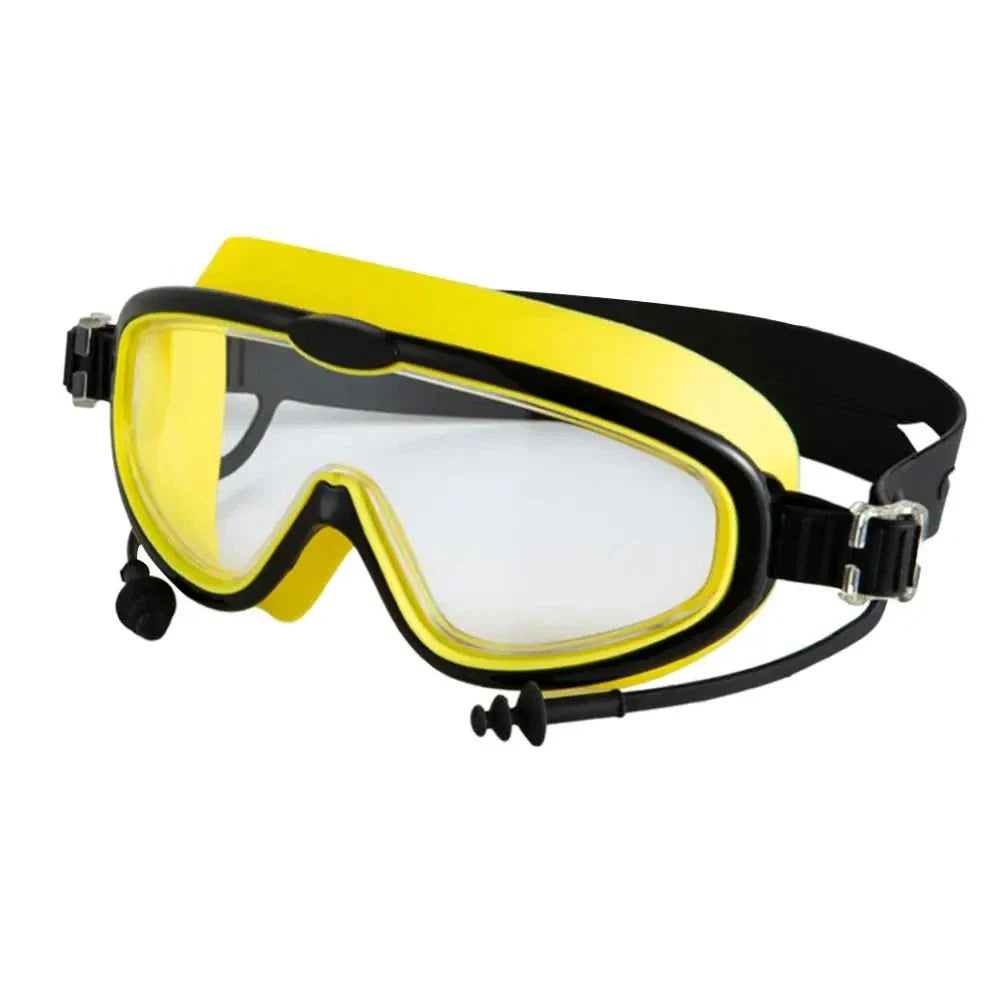 Óculos de Natação Infantil Antiembaçante com Tampões