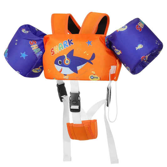 Colete de Natação Infantil com Braçadeiras e Alça Ajustável