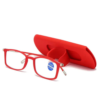 Óculos de Leitura Anti Luz Azul Portátil Ultraleve