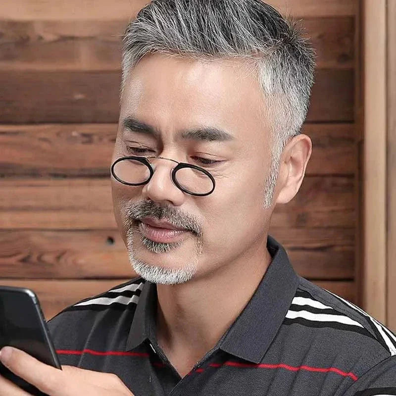 Óculos de Leitura Portátil Ultraleve com Clipe - Compacto e Prático