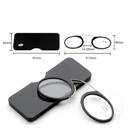 Óculos de Leitura Portátil Ultraleve com Clipe - Compacto e Prático