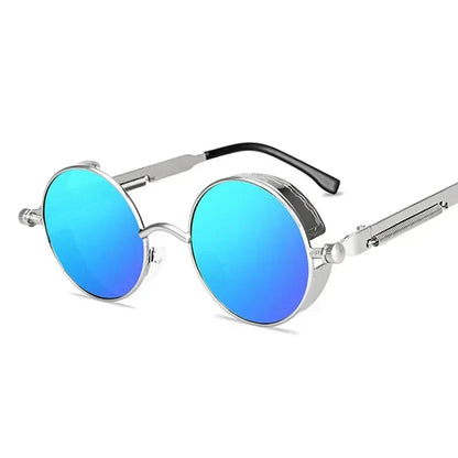 Óculos de Sol Steampunk Redondos - Estilo Retro Unissex